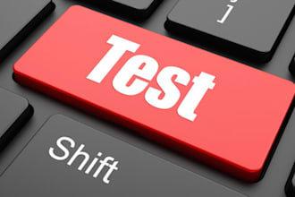 write test cases for your application