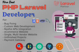 be your PHP laravel developer and do bug fixing