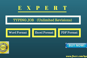 do your all typing jobs