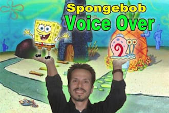 voice a special message as Spongebob for any occasion