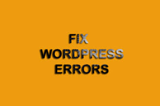 fix wordpress errors wordpress issues