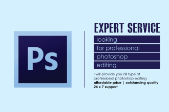 be your photoshop expert with express delivery