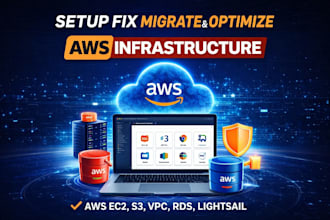 setup fix migrate optimize AWS ec2 s3 vpc rds lightsail