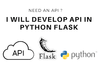 develop python flask restful API or web apps