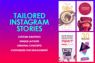 create 30 brand specific instagram stories