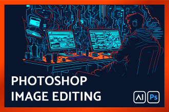 fast photoshop image editing, crop, retouching