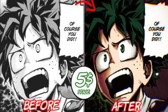 color manga, comic, webtoon and illustration