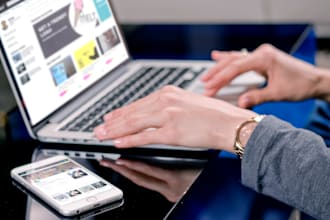 present your website in this device mock up