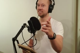 do voice acting or narration in english or swedish