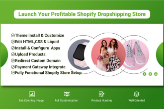 help you to launch your shopify dropshipping store