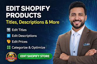 edit shopify products, edit titles and description