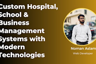 build hospital,school and many other management system