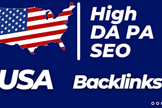 provide high da pa SEO USA backlinks