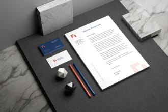 design editable letterhead in word format or ps ai