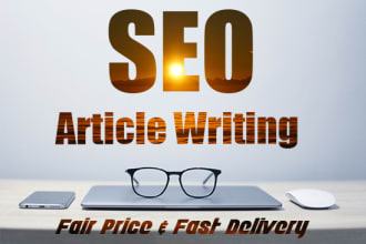 do 1000 word seo  article writing, blog writing in 24 hours