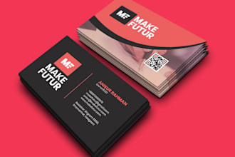 do unique business card design within 3 hrs