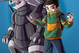 draw you as a pokemon trainer