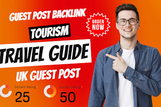 publish tourism travel guide content article through UK guest post backlink