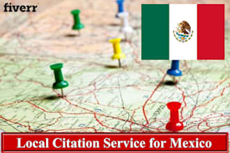 do 100 local citations for mexico, manually
