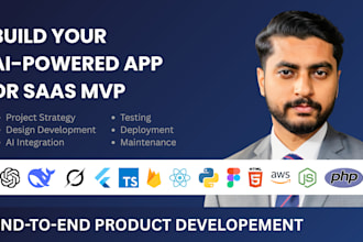 build ai saas, mvps, software product from idea to launch