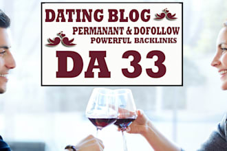 do guest posts on da53 dating blog with dofollow backlinks