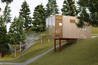 create a realistic architectural rendering for realtors