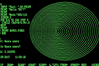 program in basic and test it