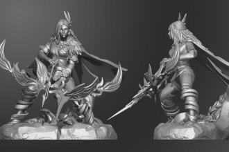 make 3d model and sculpture for 3d printing