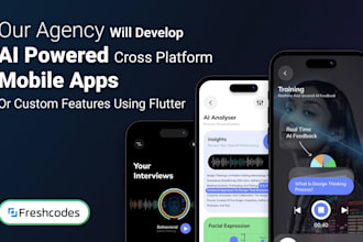 develop ai powered cross platform mobile apps or custom features using flutter