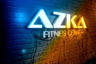 design neon logo or neon text effect, or neon icons