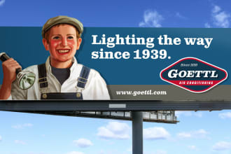 design a billboard, yard sign and signage for you