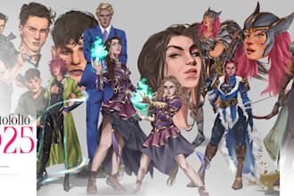 make your fantasy character design idea concept