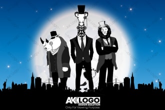 create custom silhouette, 2d, or realistic vector art