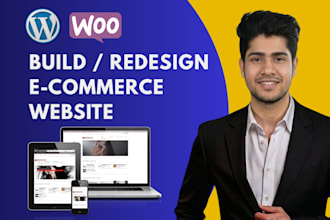 build wordpress ecommerce website, woocommerce store, online store