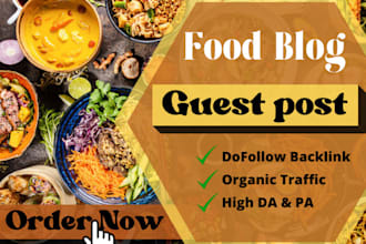 publish guest post on a high quality food blog