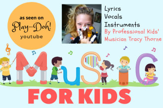 write sing produce educational kid songs childrens music for youtube