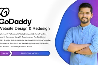 design or redesign your godaddy website