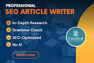be your SEO article writer and blog writer