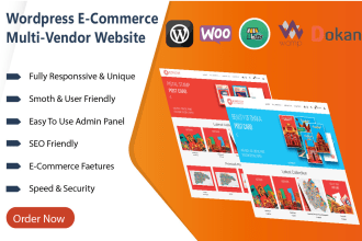 design wordpress woocommerce multi vendor marketplace
