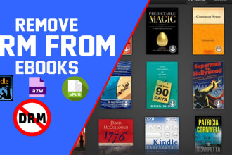 convert your kindle books to PDF and ms word
