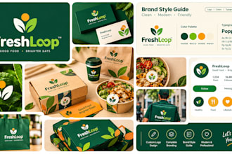 design a minimalist business logo, branding kit, brand identity