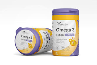 luxury product label design and supplement label design