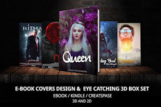create ebook cover,album cover and 3d box set