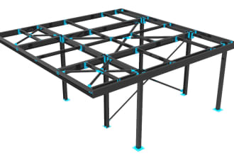 do structural steel detailing 3d in tekla structure or advanced steel