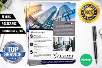 do clean and contemporary corporate flyers