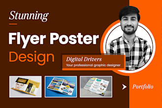 do custom flyer design or poster