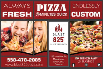 design creative shop front and all window graphics