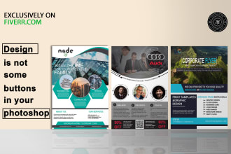 do flyer design, factory profile, infographics charts and diagrams