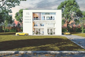 model and render photorealistic 3d exterior images
