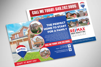 design real estate postcard design